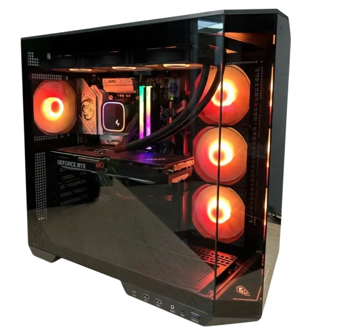 Игровой компьютер 990440 (Core Ultra 9 285K 3,7 ГГц/Intel Z890/32 ГБ DDR5 6 ГГц/2048 ГБ/RTX 5090 32 ГБ/Wi-Fi/1200W/MSI MAG Pano 100R PZ Black) - купить по выгодной цене!